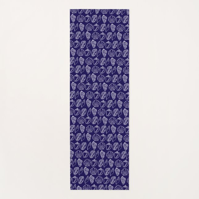 Hand-drawn Seashell Patterned Yoga Mat (Anverso)