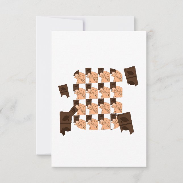 Hand holding a piece of Valentine's chocolate (Anverso)