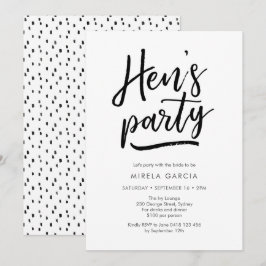 Hand le dijo a mano la invitación de Hen a la fies