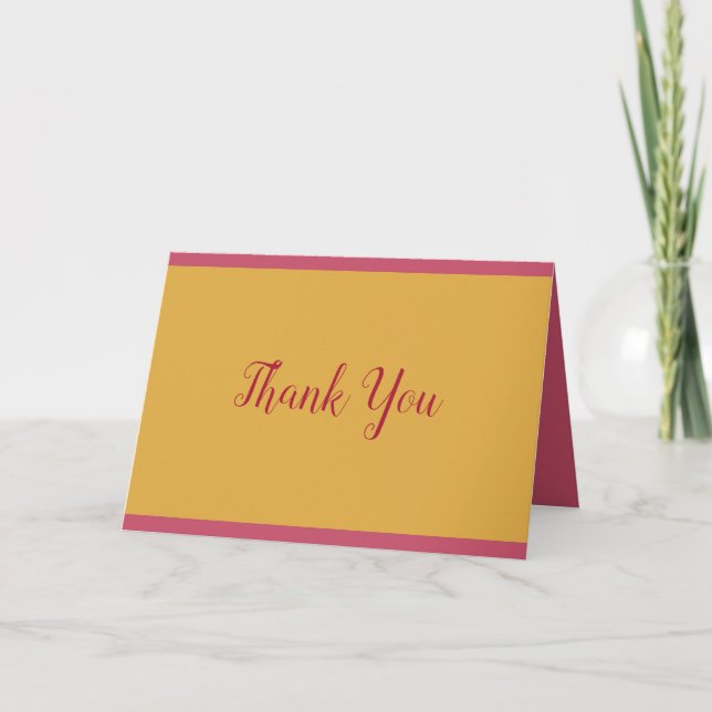 Hand Script Gracias Texto Moderno Plantilla De Mod (Anverso)