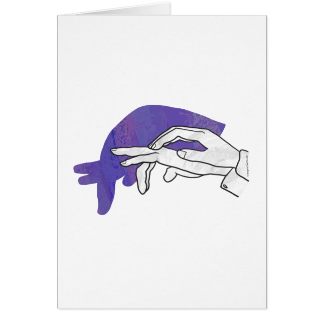 Hand Silhouette Anteater Purple (Frente)