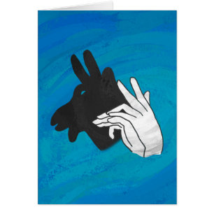 Hand Silhouette Billy Goat Blue