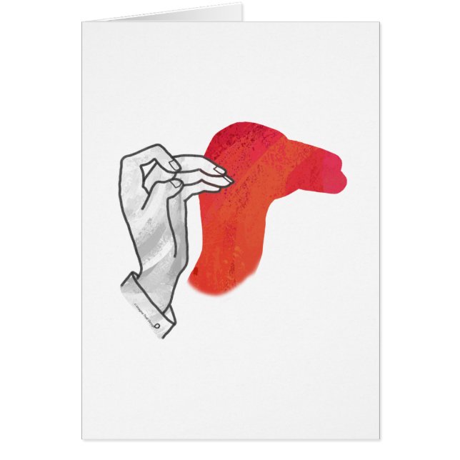 Hand Silhouette Camel Red (Frente)
