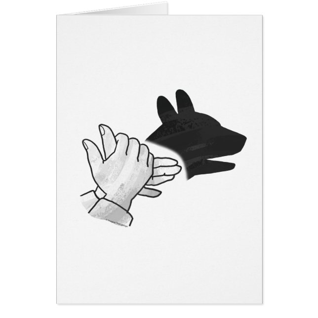 Hand Silhouette Dog (Frente)