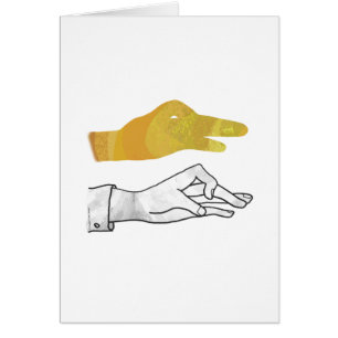 Hand Silhouette Duck Amarillo