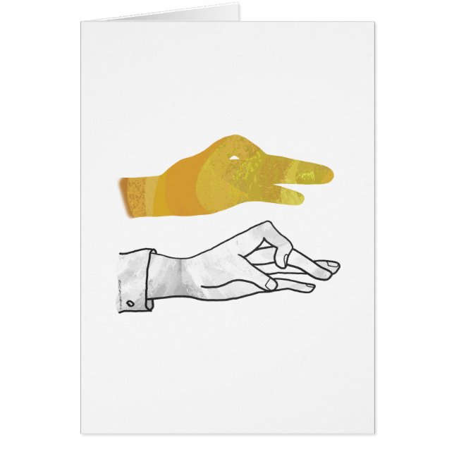 Hand Silhouette Duck Amarillo (Frente)