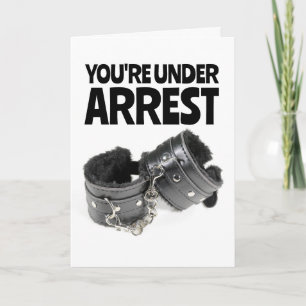 HANDCUFFS KINKY ROMÁNTICO PARA LA TARJETA DE REUNI