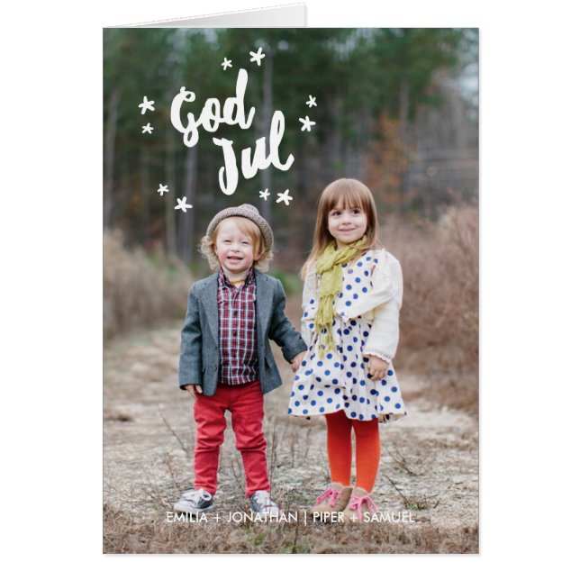 Handskrivna julhälsningskort (Frente)