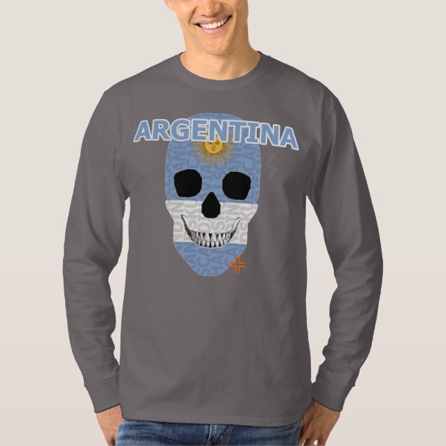 HANDSKULL Argentina Camiseta de manga larga B2 (Anverso)