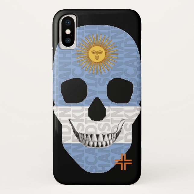 HANDSKULL Argentina funda iPhone X B2 (Reverso)