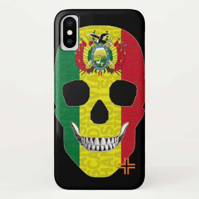 HANDSKULL Bolivia funda iPhone X B2 (Reverso)