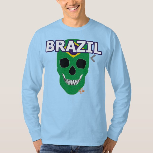 HANDSKULL Brasil Camiseta de manga larga B2 (Anverso)