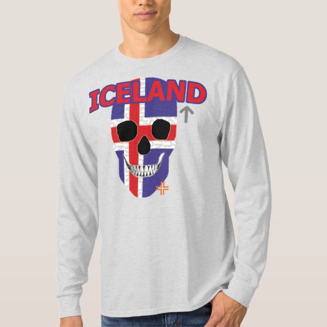 HANDSKULL Camiseta de manga larga de Islandia B2 (Anverso)