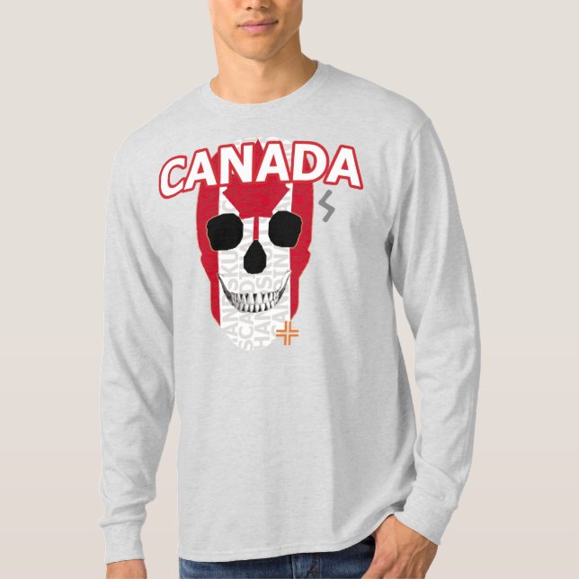 HANDSKULL Canadá Camiseta de manga larga B2 (Anverso)