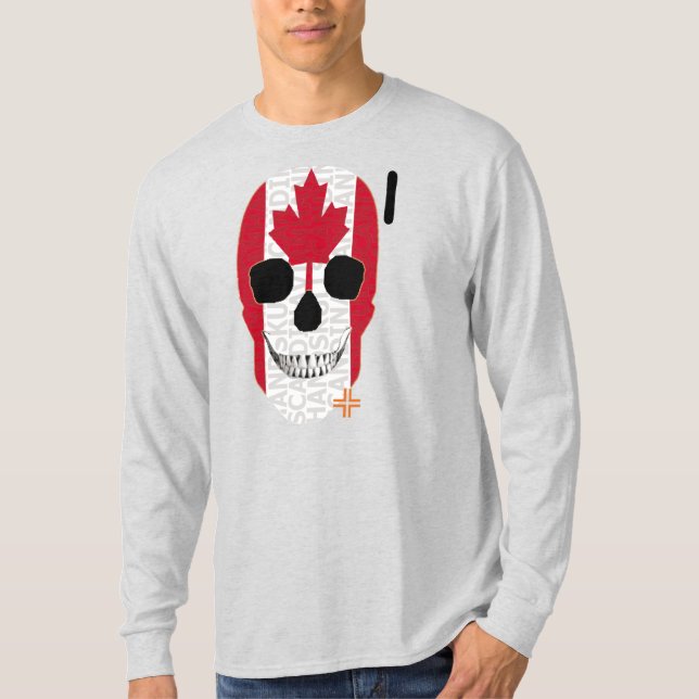 HANDSKULL Canadá Camiseta de manga larga B2 (Anverso)