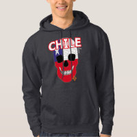 HANDSKULL Chile Camisón de sudadera encapuchada B2