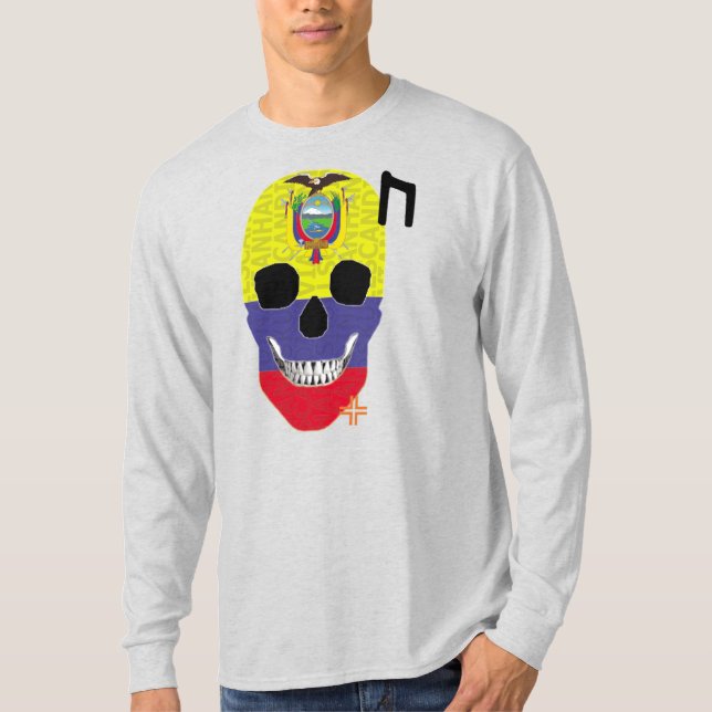 HANDSKULL Ecuador camiseta de manga larga B2 (Anverso)