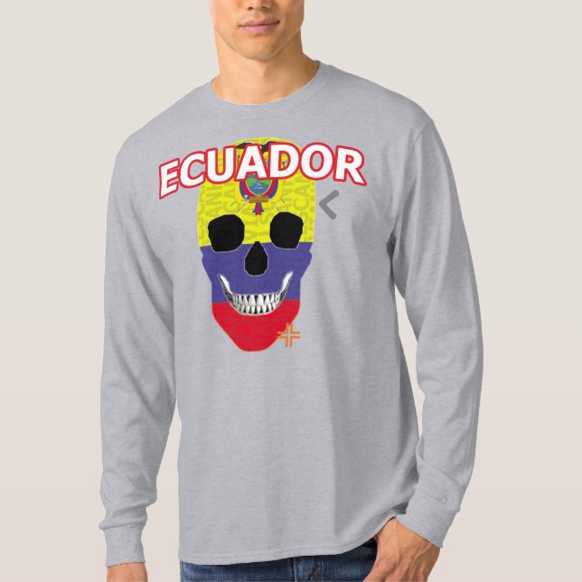 HANDSKULL Ecuador camiseta de manga larga B2 (Anverso)