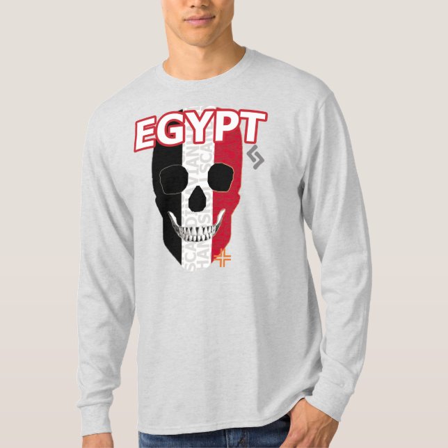 HANDSKULL Egipto Camiseta de manga larga B2 (Anverso)