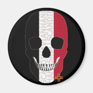 HANDSKULL Egipto imán redondo B2