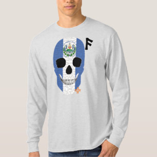 HANDSKULL El Salvador Camiseta de largo plazo B2