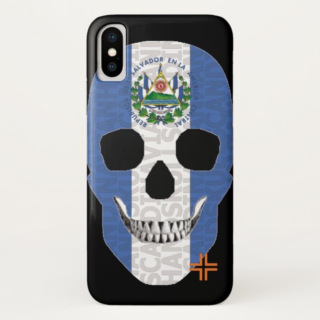 HANDSKULL El Salvador funda iPhone X B2 (Reverso)