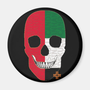 HANDSKULL Emiratos Árabes Unidos imán redondo B2