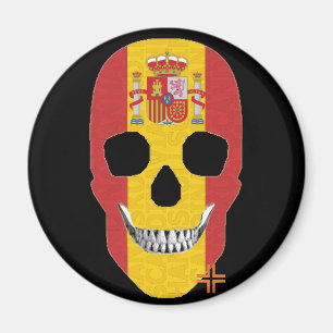 HANDSKULL España imán redondo B2