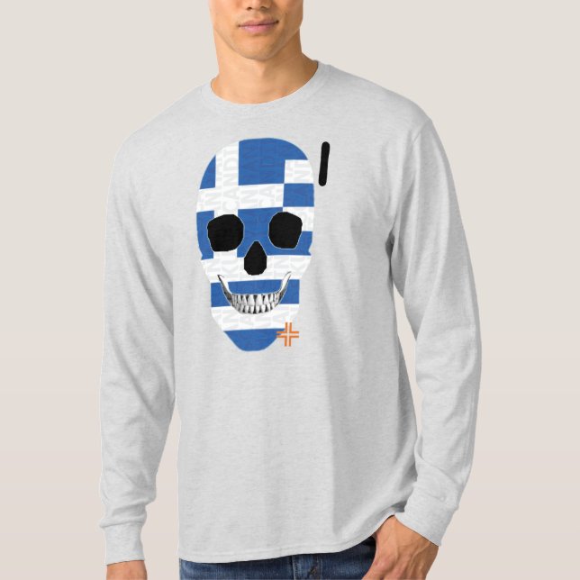 HANDSKULL Grecia Camiseta de manga larga B2 (Anverso)