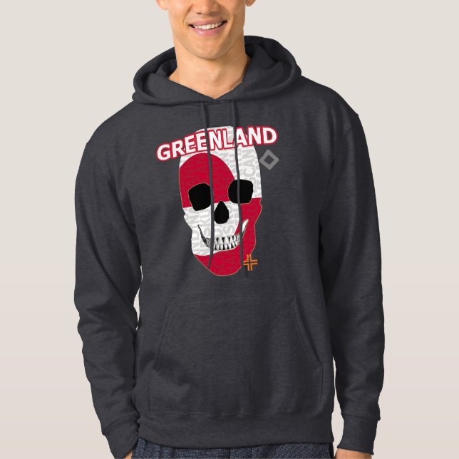 HANDSKULL Groenlandia Camisas de sudadera encapuch (Anverso)