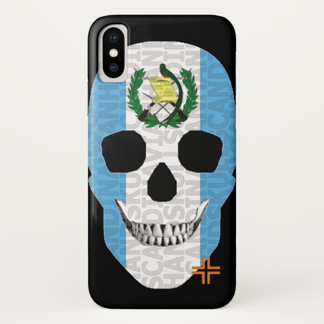 HANDSKULL Guatemala funda iPhone X B2 (Reverso)