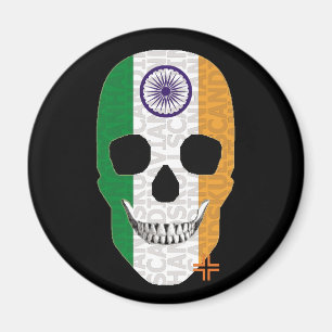 HANDSKULL India imán redondo B2