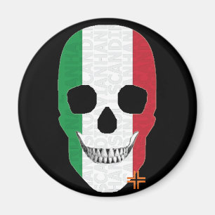 HANDSKULL Italia imán redondo B2