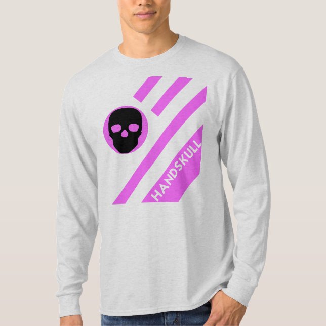 HANDSKULL LIV Barras calientes rosadas Camiseta La (Anverso)