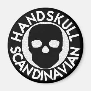 HANDSKULL LIV Imán redondo de porcelana P3