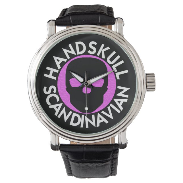 HANDSKULL LIV reloj de pulsera caliente rosado mas (Anverso)