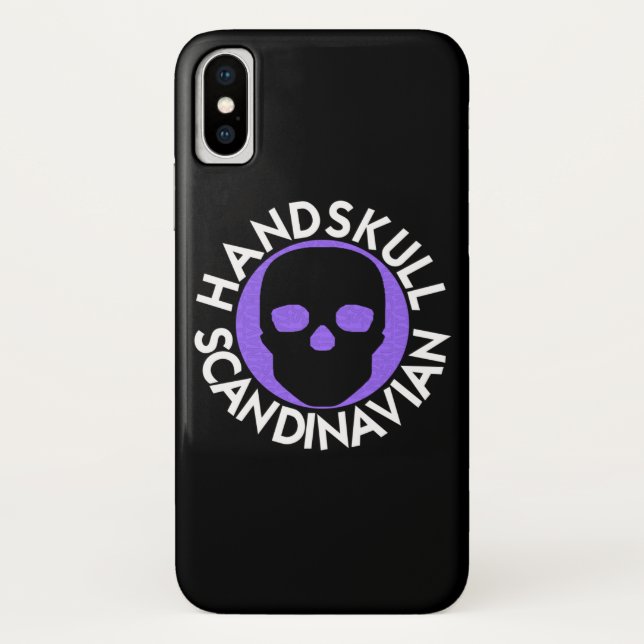 HANDSKULL LIV Violet funda iPhone X P3 (Reverso)