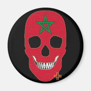 HANDSKULL Marruecos imán redondo B2