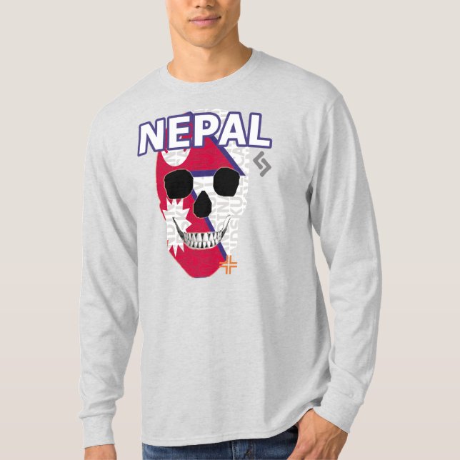 HANDSKULL Nepal camiseta de manga larga B2 (Anverso)
