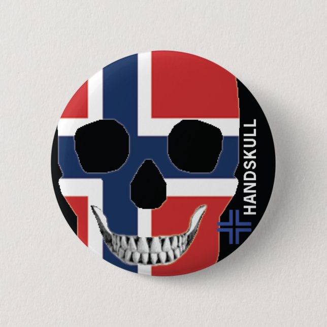 HANDSKULL Noruega - botón (Anverso)