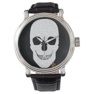 HANDSKULL Reloj de gaviota masculino de cuero B2