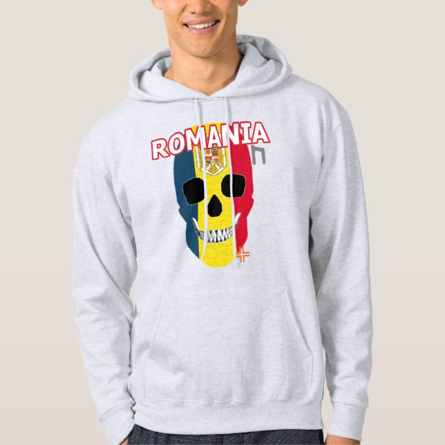 HANDSKULL Rumanía Camisas sudaderas encapuchadas B (Anverso)