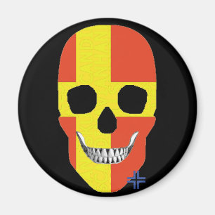 HANDSKULL Skane imán redondo B2