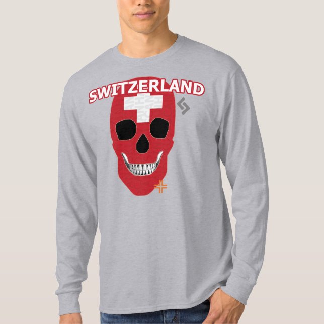 HANDSKULL Suiza Camiseta de manga larga B2 (Anverso)