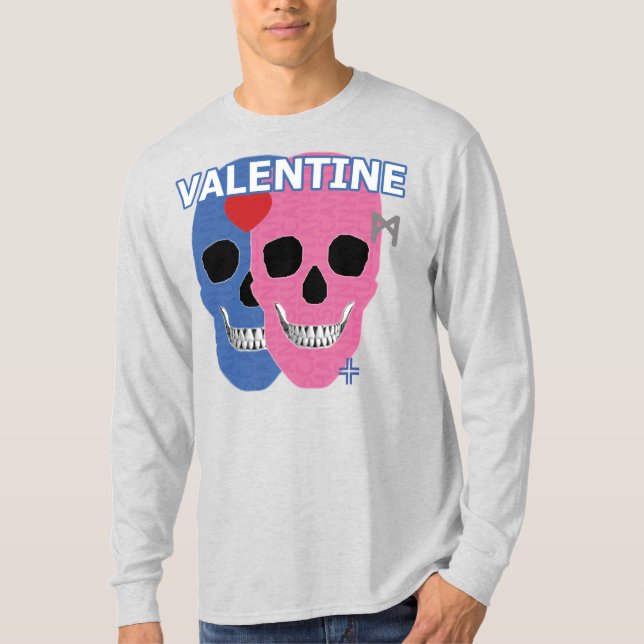HANDSKULL Valentine Long Sleeve Camiseta B2 (Anverso)
