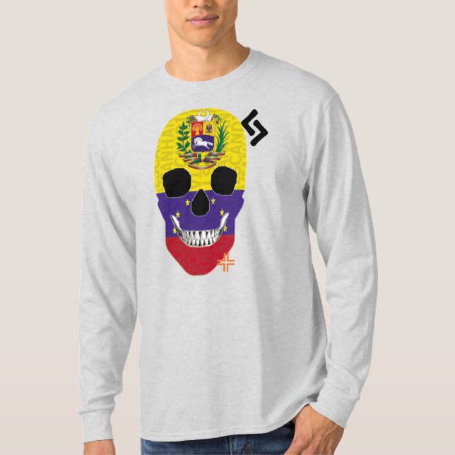 HANDSKULL Venezuela Camiseta de largo plazo B2 (Anverso)