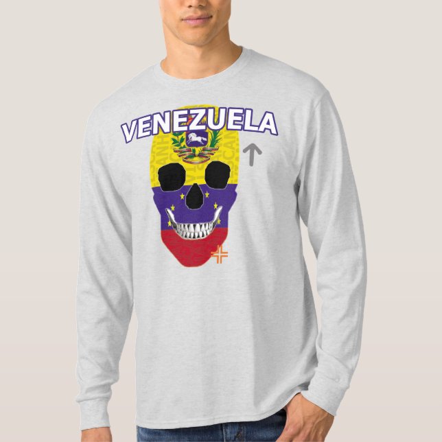 HANDSKULL Venezuela Camiseta de largo plazo B2 (Anverso)