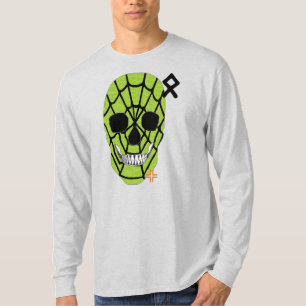 HANDSKULL Web Green Long Sleeve Camiseta B2