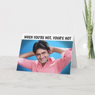 HANDSOME TARJETAS LATIN HUNK DE CUMPLEAÑOS PARA EL