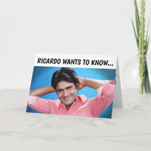 HANDSOME TARJETAS LATIN HUNK DE CUMPLEAÑOS PARA EL